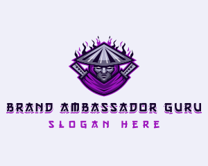 Ninja Assassin Hunter logo design