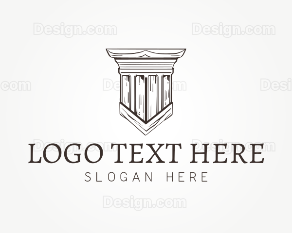 Ancient Pillar Column Logo