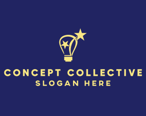 Lightbulb Star Idea  logo