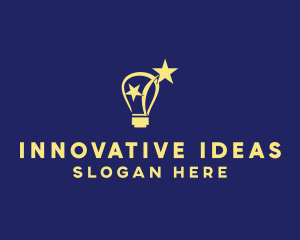 Lightbulb Star Idea  logo