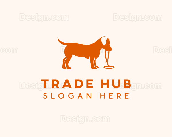 Orange Puppy Leash Logo