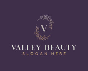 Beauty Wellness Floral logo design