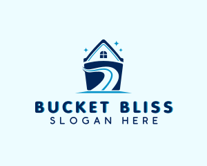 House Cleaning Bucket logo design