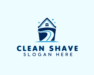 House Cleaning Bucket logo design