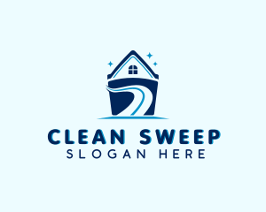 House Cleaning Bucket logo design