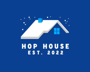 Winter House Roof logo design