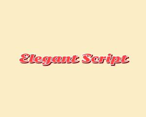 Retro Feminine Script logo design