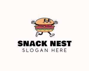 Hamburger Snack Restaurant logo design