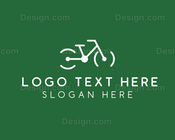 Biker Bicycle Racing Logo