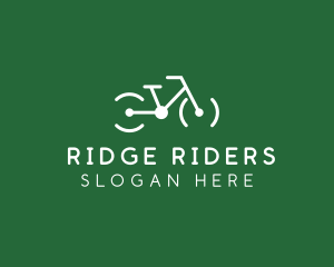 Biker Bicycle Racing logo design