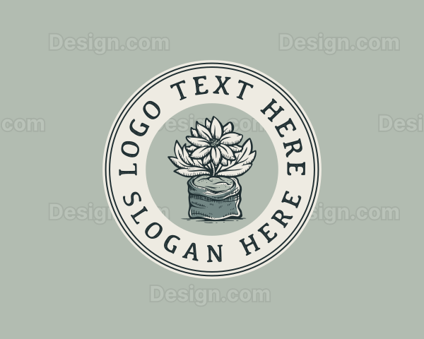 Flower Garden Botanical Logo