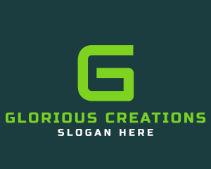 Gaming Green Letter G logo design