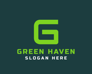 Gaming Green Letter G logo design