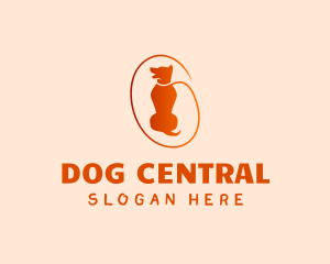 Dog Trainer Pet Leash logo design