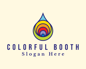 Colorful Liquid Droplet logo design