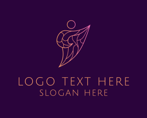 Abstract Charity Person logo