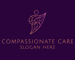 Abstract Charity Person logo design