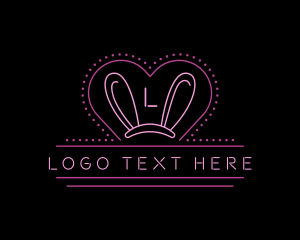 Sexy Neon Bunny Ears  logo