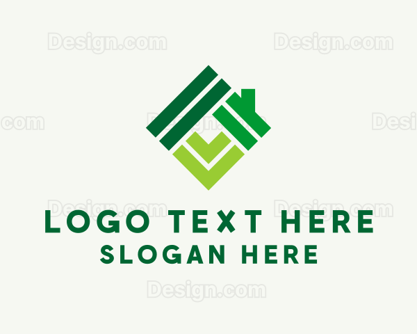 House Tile Roof Floor Logo