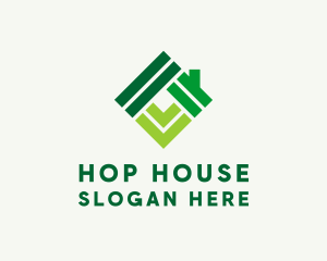 House Tile Roof Floor  logo design