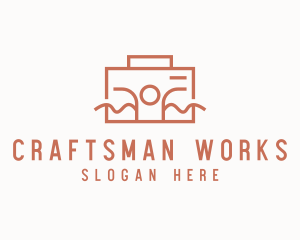 Work Employee Briefcase logo design