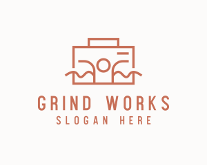 Work Employee Briefcase logo design