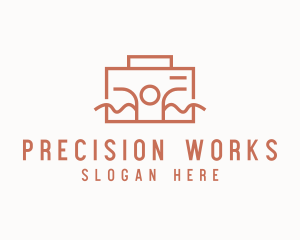 Work Employee Briefcase logo design