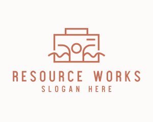 Work Employee Briefcase logo