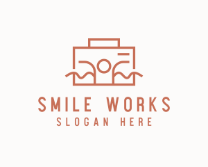 Work Employee Briefcase logo design