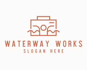 Work Employee Briefcase logo design