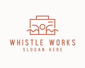 Work Employee Briefcase logo design