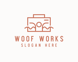 Work Employee Briefcase logo design