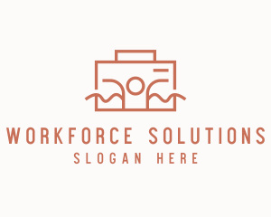 Work Employee Briefcase logo