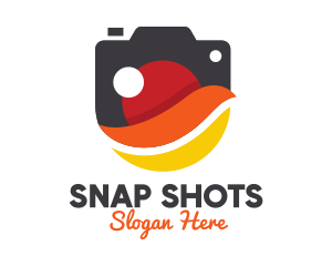 Stylish Swoosh Camera logo