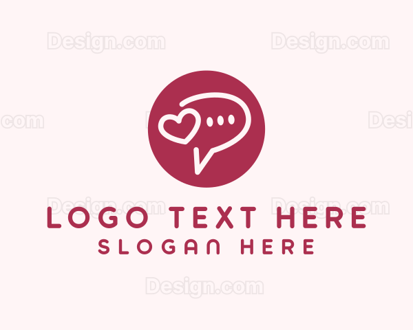 Flirty Love Message Chat Logo