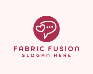 Flirty Love Message Chat logo design