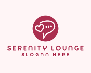 Flirty Love Message Chat logo design