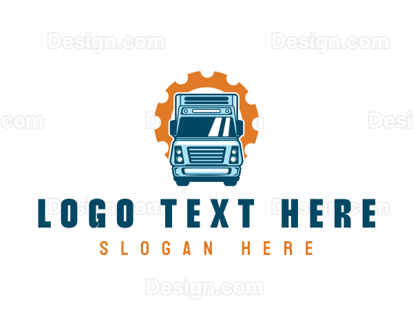 Cargo Truck Logistics Logo