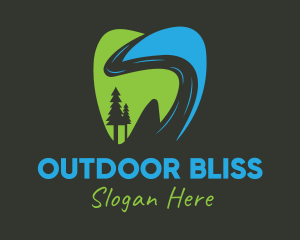 Pine Tree Tooth logo design