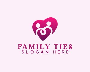 People Family Heart logo design
