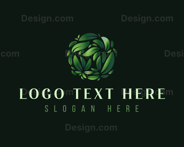 Organic Gardening Leaf Logo