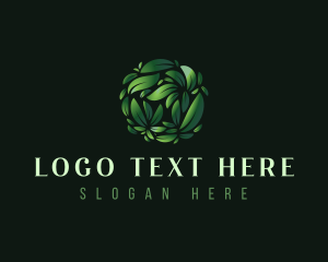 Organic Gardening Leaf logo