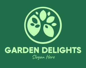 Green Ecology Leaves logo design