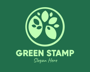 Green Ecology Leaves logo design