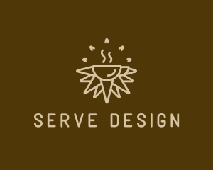 Brown Sunrise Cafe logo design