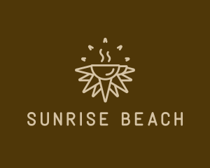 Brown Sunrise Cafe logo design