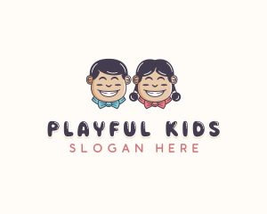 Preschool Kids Childcare logo design