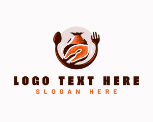 Seafood Fish Meat logo