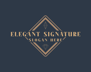 Elegant Diamond Jewelry logo design