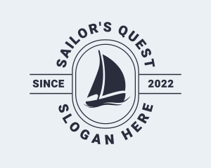 Ocean Sailing Boat logo design